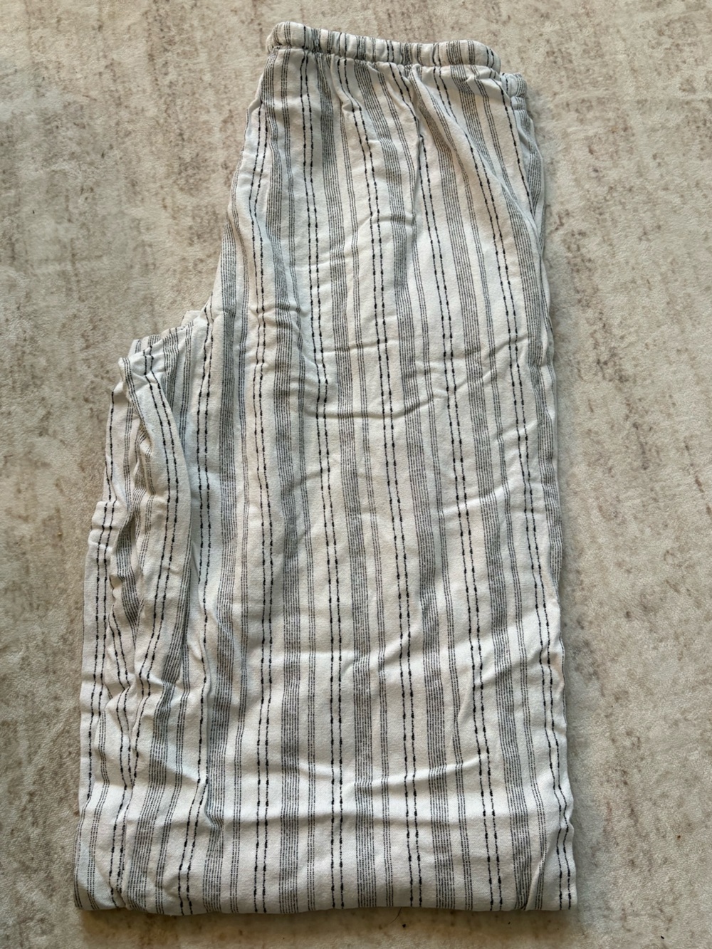 Sincerely Jules White & Black Striped Casual Trousers